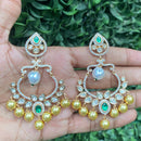 Amoliya Jewels Regal Gleam Polki Kundan And Austrian Stone Earrings