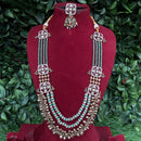 Amoliya Jewels Regal Gleam Polki Kundan And Pearl Necklace Set