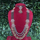 Amoliya Jewels Regal Gleam Polki Kundan And Pearl Necklace Set