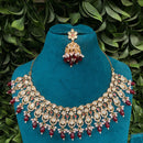 Amoliya Jewels Regal Gleam Polki Kundan And Pearl Necklace Set