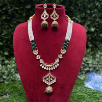 Amoliya Jewels Regal Gleam Polki Kundan And Pearl Necklace Set