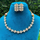Amoliya Jewels Regal Gleam Polki Kundan Stone Necklace Set