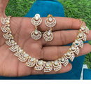 Amoliya Jewels Royal Elegance Polki Kundan And Austrian Stone Necklace Set