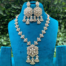 Amoliya Jewels Royal Elegance Polki Kundan And Austrian Stone Necklace Set