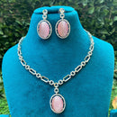 Amoliya Jewels Luxe Grace American Diamond And Pearls Choker Necklace Set