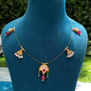 Amoliya Jewels Classic Kundan Stone And Pearl Necklace