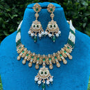 Amoliya Jewels Grand Polki Kundan Stone And Meenakari Necklace Set
