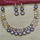 Amoliya Jewels Grand Polki Kundan Stone And Meenakari Necklace Set
