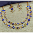Amoliya Jewels Grand Polki Kundan Stone And Meenakari Necklace Set