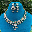 Amoliya Jewels Grand Polki Kundan Stone And Meenakari Necklace Set
