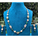 Amoliya Jewels Premium Beads And Pearl Necklace Set