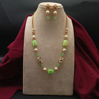 Amoliya Jewels Premium Beads And Pearl Necklace Set