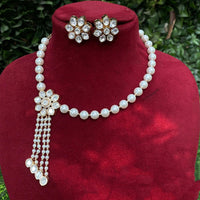 Amoliya Jewels Grand Polki Kundan Stone And Beads Necklace Set