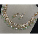 Amoliya Jewels Grand Polki Kundan Stone And Beads Necklace Set