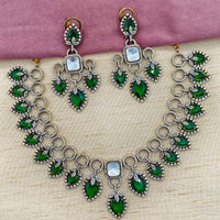 Amoliya Jewels Elegant Austrian Stone Necklace Set 