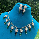 Amoliya Jewels Grand Polki Kundan Stone And Beads Necklace Set