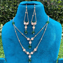 Amoliya Jewels Grand Polki Kundan Stone And Beads Necklace Set