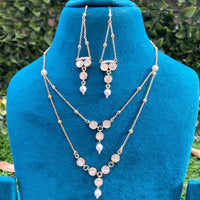 Amoliya Jewels Grand Polki Kundan Stone And Beads Necklace Set