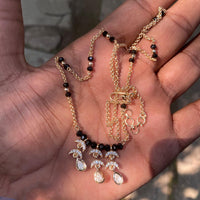 Amoliya Jewels Grand Polki Kundan Stone And Beads Necklace Set