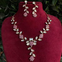 Amoliya Jewels Royal Polki Kundan Stone Heritage Necklace Set
