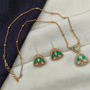 Amoliya Jewels Royal Polki Kundan Stone Heritage Necklace Set