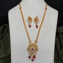 Amoliya Jewels Royal Polki Kundan Stone And Beads Heritage Necklace Set