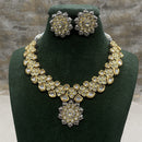 Amoliya Jewels Heritage Two-Tone Kundan And Austrian Pearl Necklace Set