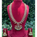 Amoliya Jewels Kundan And Pota Stone Pearl Long Necklace Set 