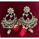 Amoliya Jewels Regal Shine Polki Kundan And Pearl Dangler Earrings