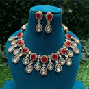 Amoliya Jewels Royal Polki Kundan Stone Necklace Set