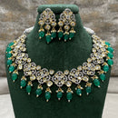 Amoliya Jewels Grand Polki Kundan Stone Pearl And Beads Necklace Set