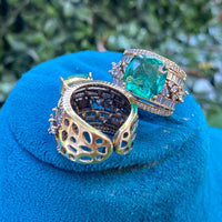 Amoliya Jewels Luxury American Diamond Statement Ring