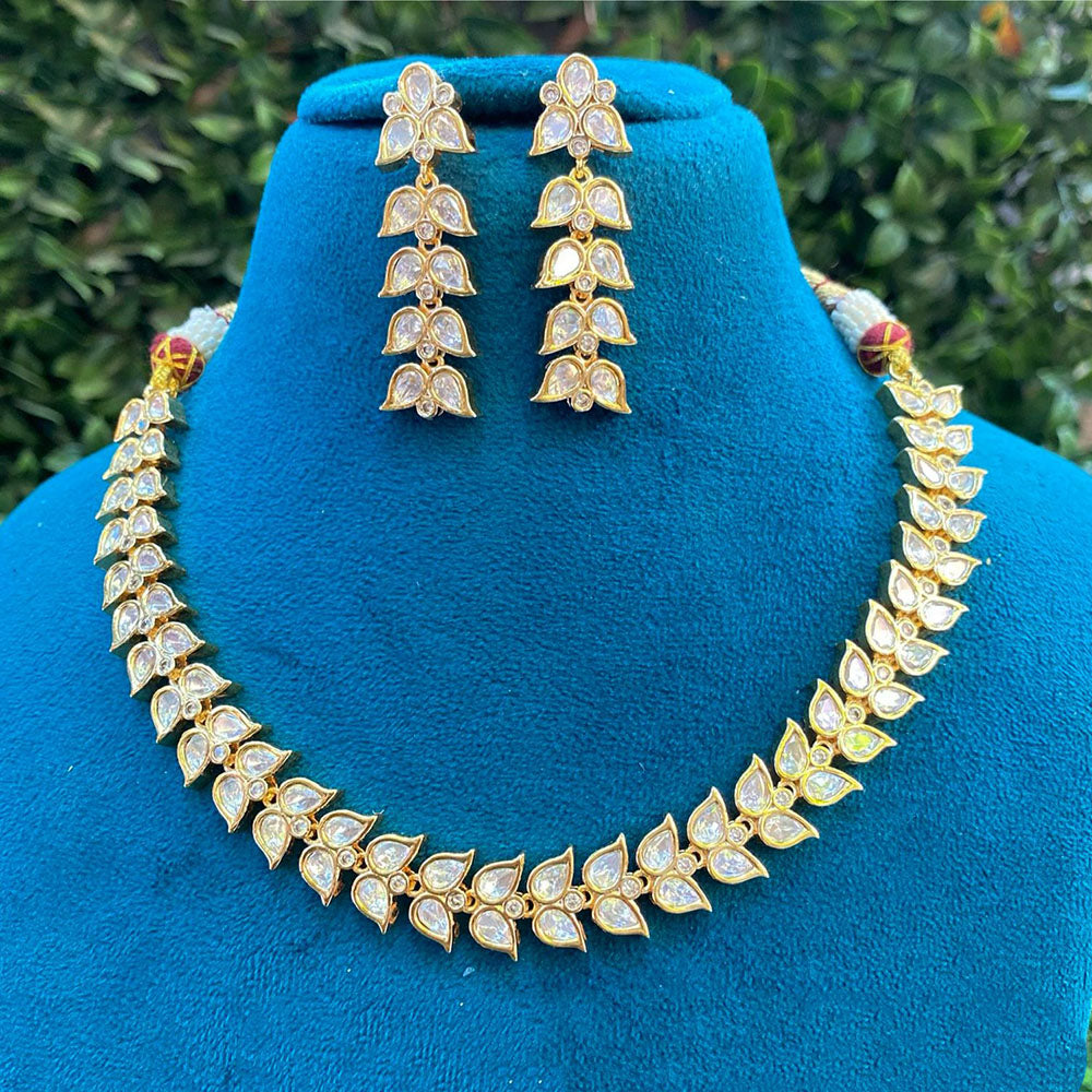 Amoliya Jewels Royal Polki Kundan Designer Necklace Set