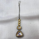 Amoliya Jewels Classic 2 Tone Kundan Festive Maangtikka