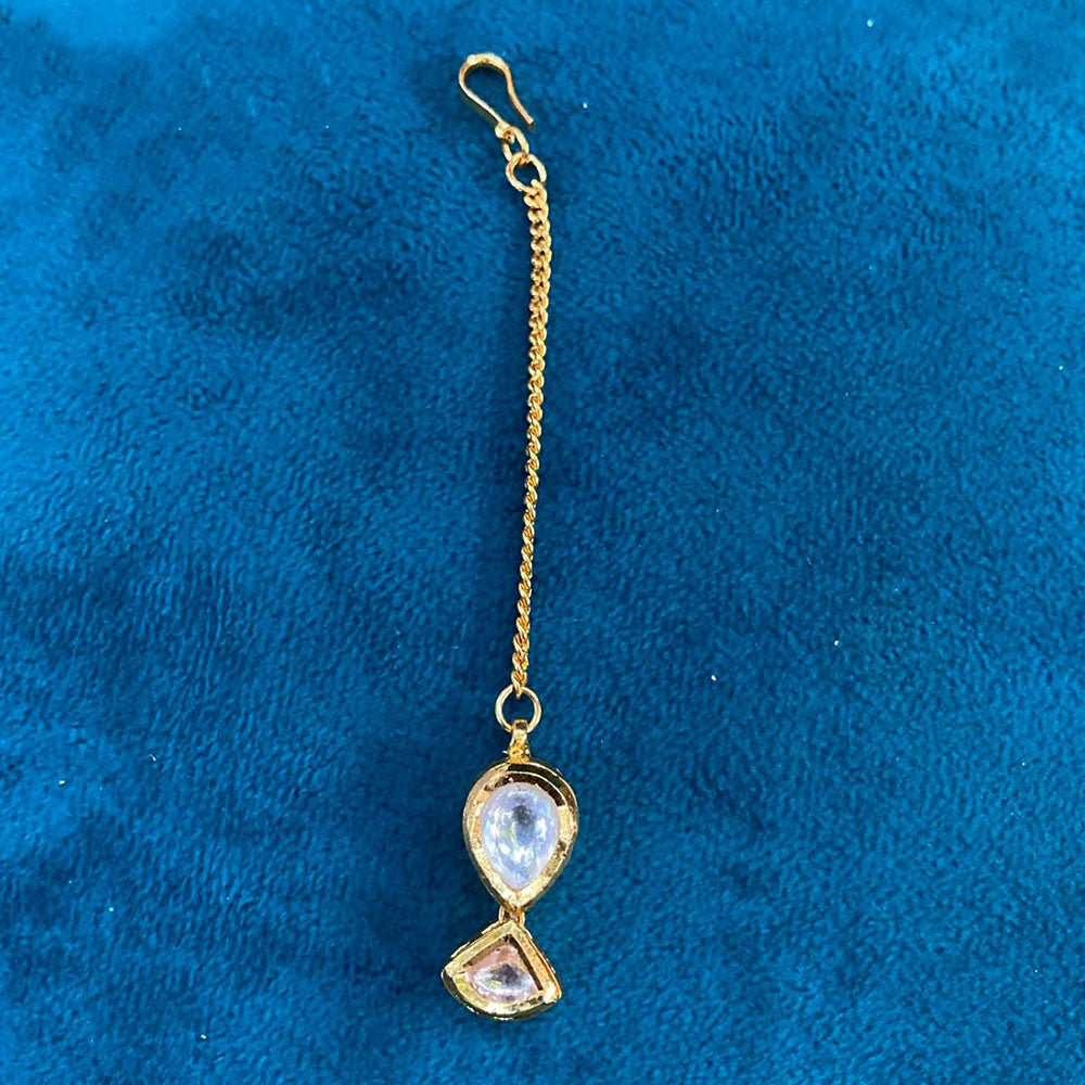 Amoliya Jewels Classic Kundan Festive Maangtikka