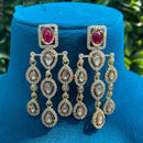 Amoliya Jewels Regal Shine Polki Kundan Stone Dangler Earrings