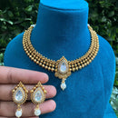 Amoliya Jewels Royal Polki Kundan And Austrian Stone Necklace Set