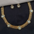 Amoliya Jewels Festive Polki Kundan And Austrian Stone Jewellery Set