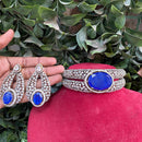 Amoliya Jewels American Diamond Elegant Choker Necklace Set