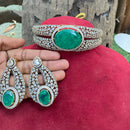 Amoliya Jewels American Diamond Elegant Choker Necklace Set