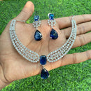 Amoliya Jewels American Diamond Elegant Necklace Set
