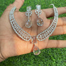 Amoliya Jewels American Diamond Elegant Necklace Set
