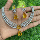 Amoliya Jewels American Diamond Elegant Necklace Set