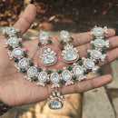 Amoliya Jewels Designer Polki Kundan And Beads Statement Necklace Set