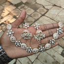 Amoliya Jewels Designer Polki Kundan And Beads Meenakari Necklace Set