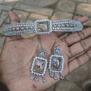 Amoliya Jewels American Diamond Elegant Choker Necklace Set