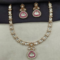 Amoliya Jewels Designer Polki Kundan Stone Necklace Set