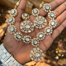 Amoliya Jewels Designer Polki Kundan Stone Necklace Set