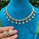 Amoliya Jewels Designer Polki Kundan Stone And Beads Necklace Set