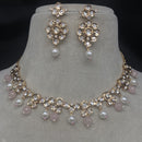 Amoliya Jewels Designer Polki Kundan Stone And Beads Necklace Set